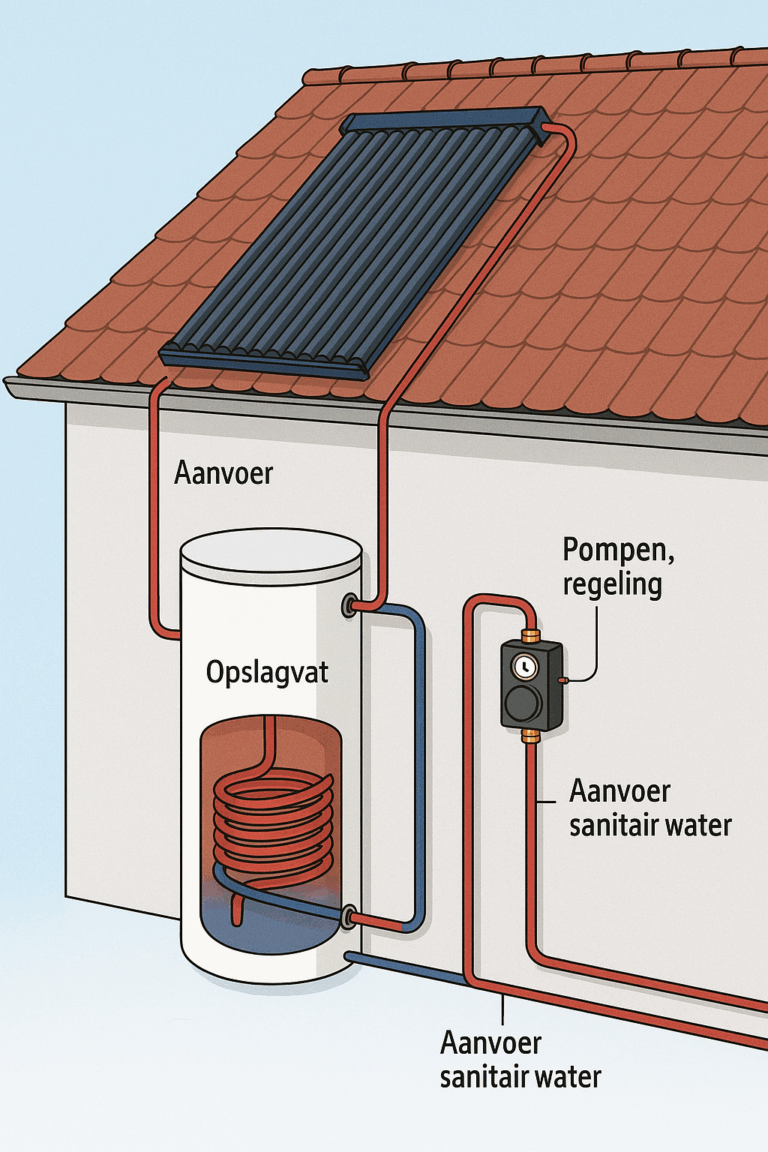 Zonneboiler installatie
