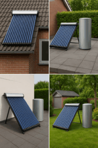 Zonneboiler locatie opties