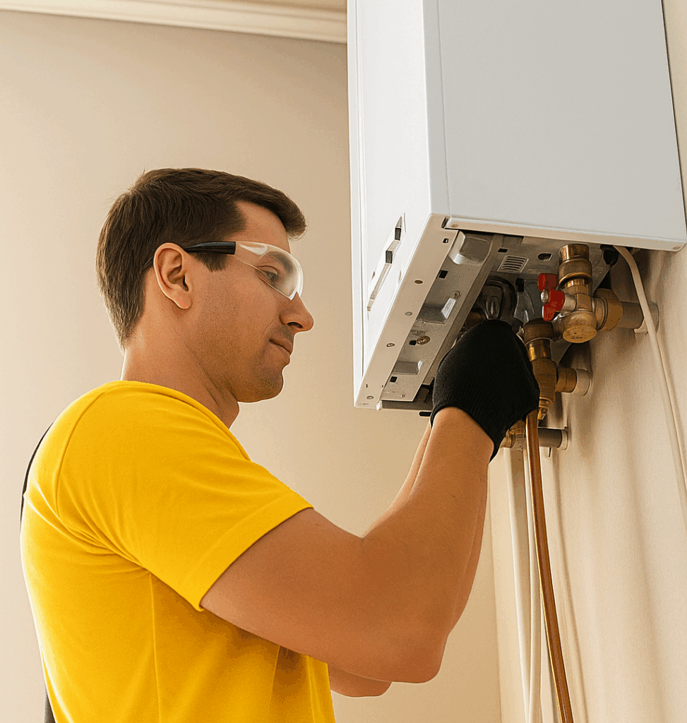 Loodgieter die werkt aan meest voorkomende storingen