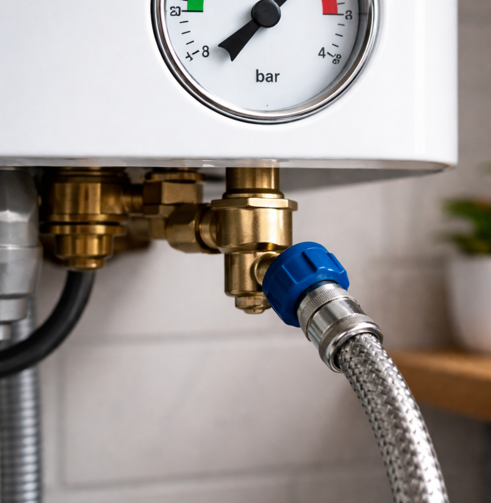 Cv-ketel bijvullen om de waterdruk op peil te houden