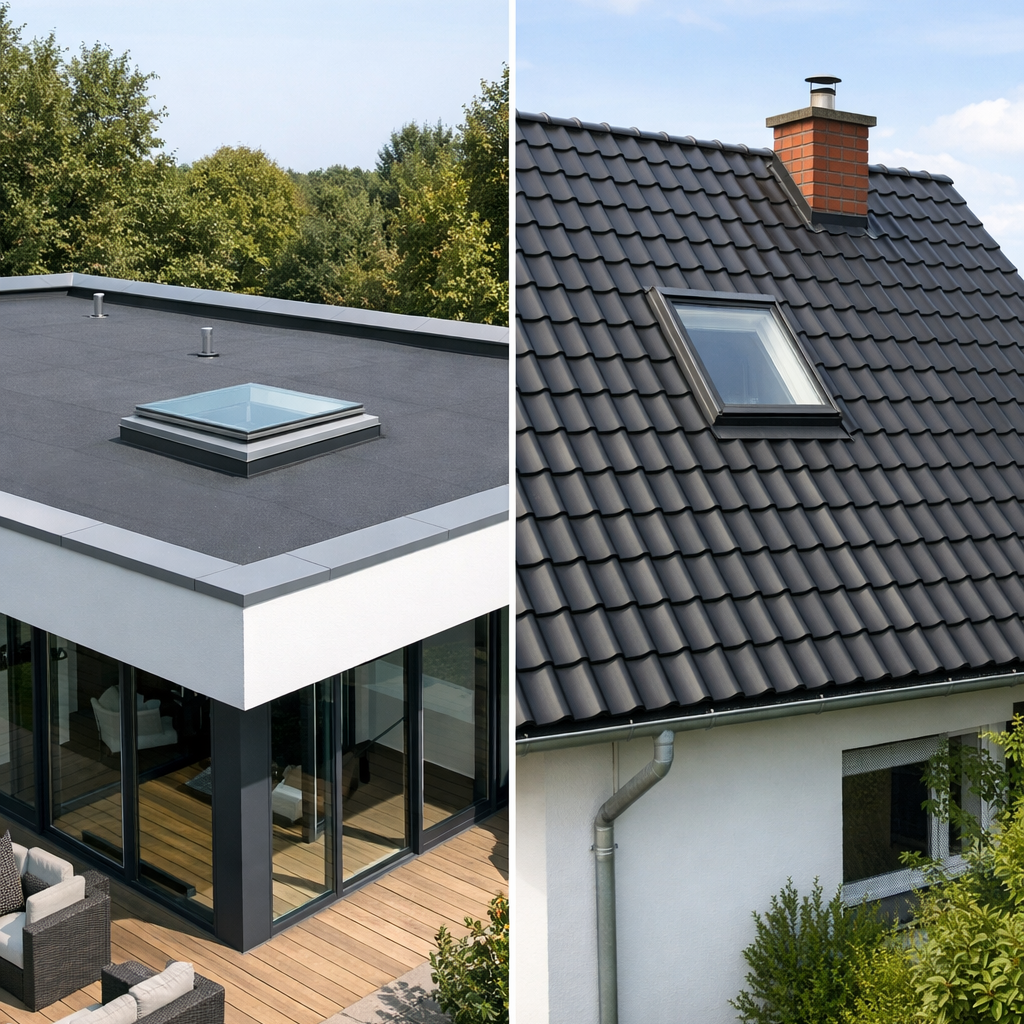 Daklekkage opsporen bij een plat of schuin dak