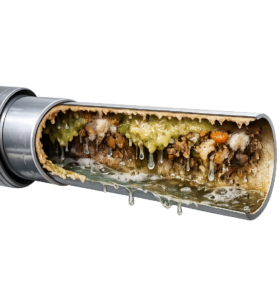 Vervuiling en biofilm in afvoerleiding als oorzaak van rioolvliegjes